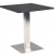 Table Stan outdoor H74 70x70 - noir & inox