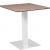 Table Stan outdoor H74 70x70 - bois & blanc