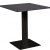 Table Stan outdoor H74 70x70 - noir & noir