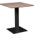 Table Stan outdoor H74 70x70 - bois & noir