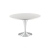 table ivan dia120 - blanc & inox