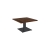 table stan H35 70x70 - bois & noir