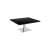 Table basse Stan H35 90x90 - noir & inox