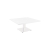 Table basse Stan H35 90x90 - blanc & blanc