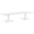 Table basse Stan H35 180x70 - blanc & blanc