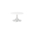 table stacy H35 dia70 - blanc & inox