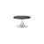 Table basse Stacy H35 dia70 - noir & inox