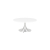 Table basse Stacy H35 dia90 - blanc & inox