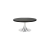 Table basse Stacy H35 dia90 - noir & inox