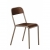 chaise schoolix - acier & bois