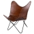 fauteuil papillon goa - cuir