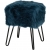 Furry tabouret 40x40 H45 bleu canard