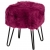 Furry tabouret 40x40 H45 fushia