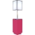 stèle abat-jour autonome H230 47x47 - fuchsia
