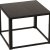 Table basse Kadra H45 60x60 - noir & noir