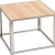 table kadra H45 60x60 - bois & chrome