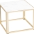 table kadra H45 60x60 - marbre & laiton