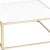 table kadra H45 100x100 - marbre & laiton