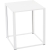 Console Kadra H73 60x60 - blanc & blanc