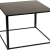 Table Kadra H73 100x100 - noir & noir