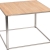 table kadra H73 100x100 - bois & chrome