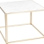 table kadra H73 100x100 - marbre & laiton