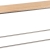 table kadra H73 150x50 - bois & chrome