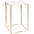 table kadra H90 60x60 - marbre & laiton