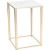 table kadra H90 60x60 - marbre & laiton