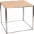 table kadra H90 100x100 - bois & chrome