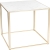 table kadra H90 100x100 - marbre & laiton