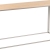table kadra H90 150x50 - bois & chrome