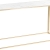table kadra H90 150x50 - marbre & laiton