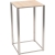 table kadra H105 60x60 - bois & chrome