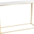 Table haute Kadra H105 150x50 - marbre & laiton