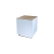 buffet H90 80x80 - blanc/top bois