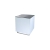 buffet H90 80x80 - blanc/top inox