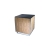 buffet H90 80x80 - bois/top noir