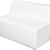 chauffeuse nikki L120 - blanc