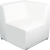 chauffeuse angle nikki 75x75 - blanc