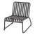 fauteuil moli - gris anthracite