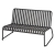 Banquette Moli 2 places - anthracite