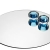 plateau miroir rond dia60