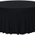 Nappe slim noire table 150 ronde