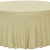 nappe slim pour table ronde dia150 - ivoire