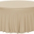 nappe slim pour table ronde dia150 - ivoire