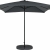 Parasol Bellagio - gris anthracite - 4 geuzes