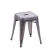 Tabouret bas gunmetal