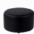 Pouf rond 70 cuir noir