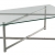 table steel H35 100x50 - verre
